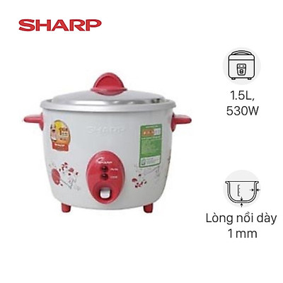 Nồi cơm nắp rời Sharp KSH-D15V 1.5 lít - Hàng chính hãng bảo hành 12 tháng (Màu ngẫu nhiên)