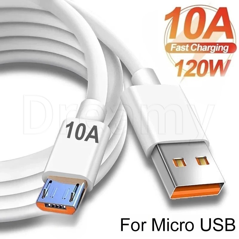 Cáp sạc nhanh 10A  truyền dữ liệu Micro USB  Dây cáp sạc điện thoại Dây sạc dự phòng