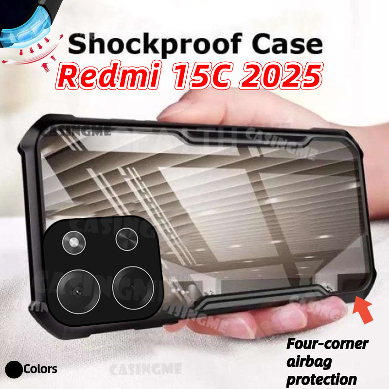 Redmi 15C 2025 Transprent AirBag Ốp lưng Redmi 15C Redmi15C 15 C C C15 4G 5G 2025 Ốp Lưng Chống Sốc 