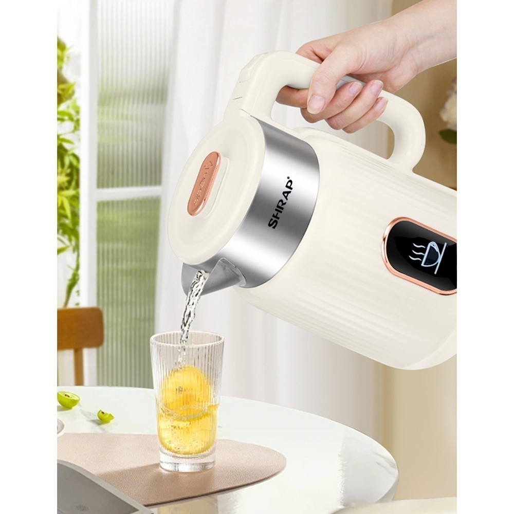 Ấm Siêu Tốc Mẫu Mới SHRAP SH-86 Dung Tích 3.2L Có 2 Lớp Cách Nhiệt, Công Suất 1500W Thân Chống Bỏng, Tự Động Ngắt | BigBuy360 - bigbuy360.vn