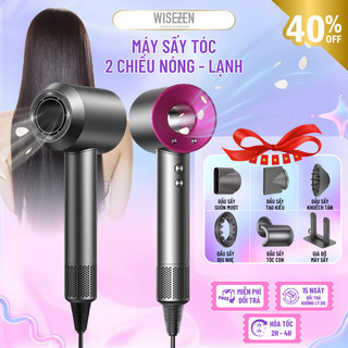  Máy Sấy Tóc Ion Âm 2 Chiều Nóng Lạnh Chăm Sóc Tóc Wisezen Có 3 Chế Độ Sấy Tặng Kèm Đầu Sấy Tạo Kiểu 