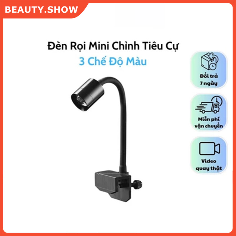 🥇FREESHIP🥇Đèn Rọi Mini Chỉnh Tiêu Cự (3 Chế Độ Màu)- Tuỳ Chỉnh Vùng Sáng Tuỳ Ý, Độ Chiếu Sáng Sâu Cho Bể Biotope