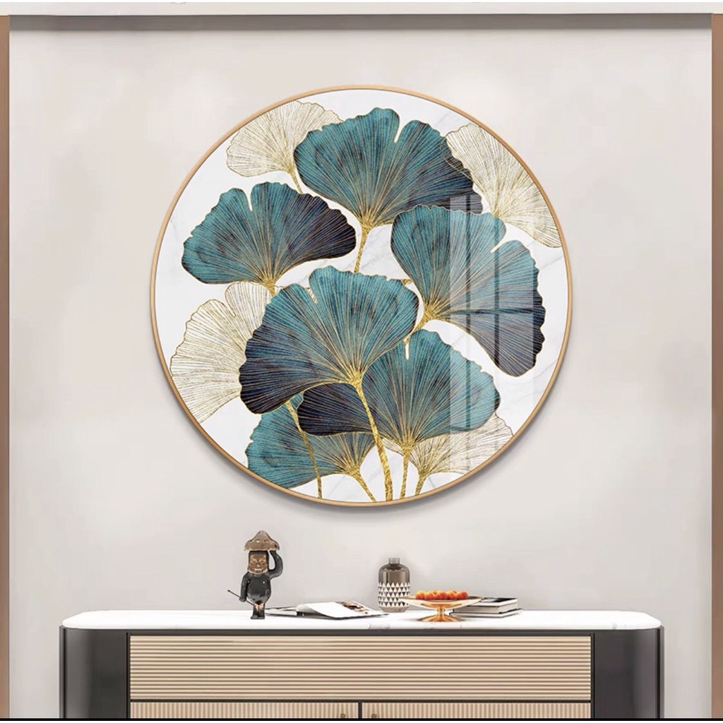 Tranh Tròn Tráng Gương Cao Cấp Siêu Bóng/ Tranh Treo Tường Tráng Gương Decor Phòng Khách/ Phòng Ngủ/