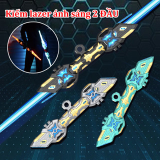 Kiếm Ánh Sáng Laser 2 Đầu Đổi Màu,Đèn LED 7 Màu Đổi Màu,Xoay 360 Độ Phóng To Thu Nhỏ,đồ Chơi Cho Bé Trai