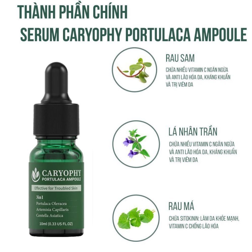 Ảnh 5 của Serum Caryophy Portulaca Ampoule giảm mụn, giảm thâm và phục hồi làn da