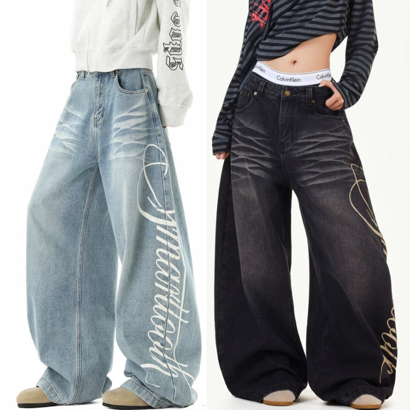 Quần Jean Nam TIANLESIWEI - Phong Cách Retro Mỹ, Dáng Rộng Đơn Giản, Lấy Cảm Hứng Từ Nhật Bản | BigBuy360 - bigbuy360.vn