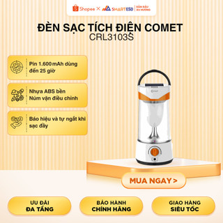  Đèn Sạc Tích Điện Comet CRL3103S 10W- 20 bóng led nhiều chế độ sạc dùng đến 25h - Bảo hành12 tháng 