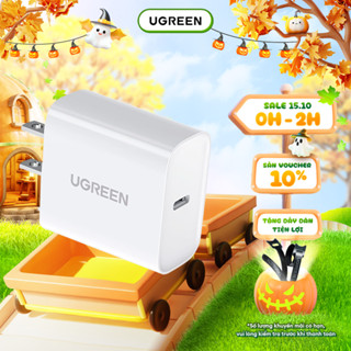 Củ sạc Nhanh UGREEN 20W CD137 QC4.0 QC3.0| USB Type C| Sạc Nhanh PD |Bảo hành 18 tháng 1 đổi 1|60449 70226 70293
