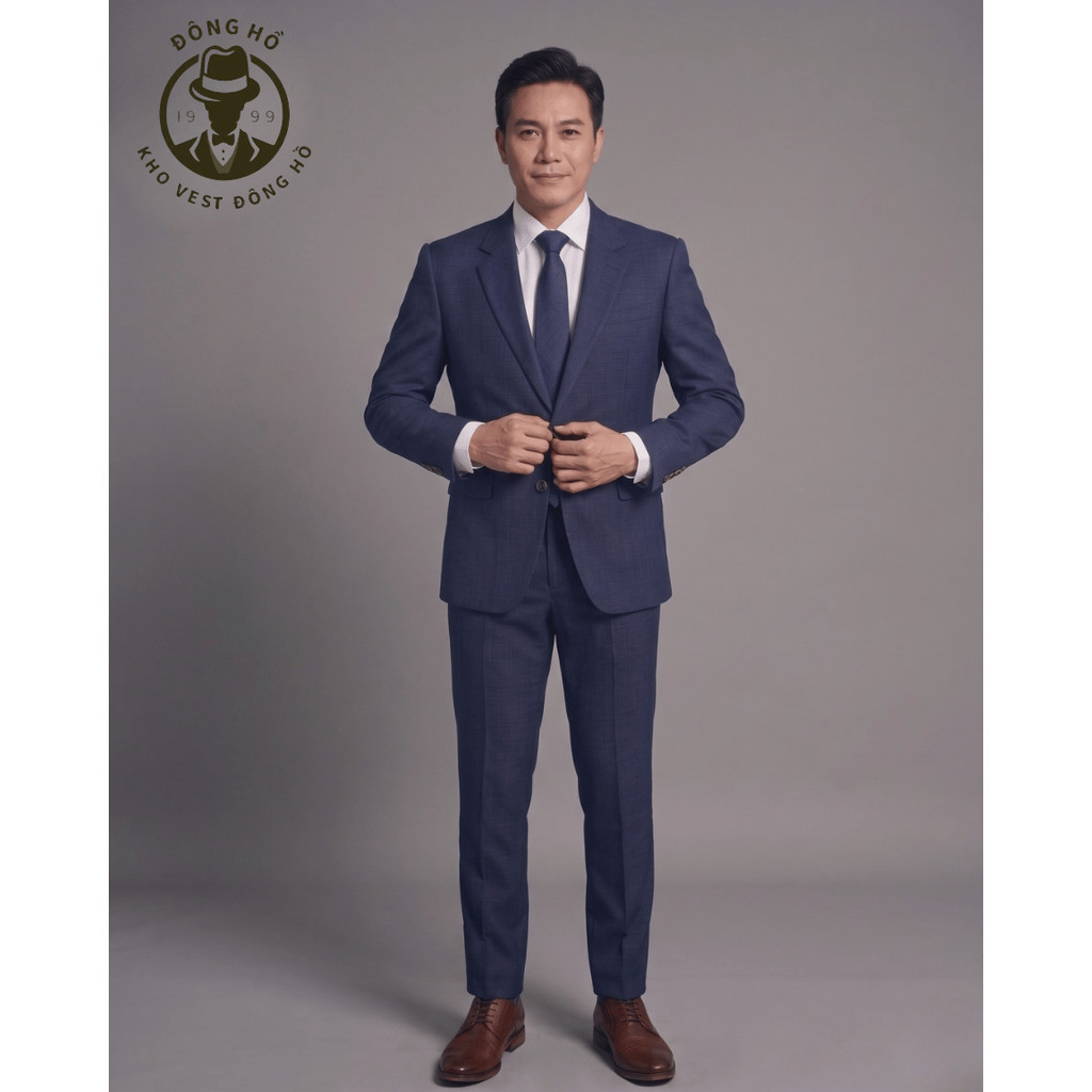 Vest Nam Trung Niên, Bộ Vest Nam Trung Tuổi Chất Vải Xịn, Bộ Com Lê Trung Niên - KHO VEST ĐÔNG HỒ