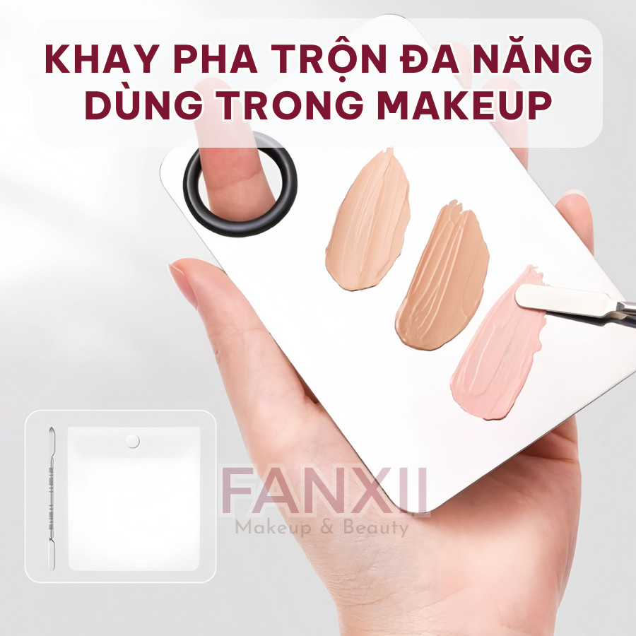 Bảng Trộn Nền Khay Pha Kem Nền Trang Điểm Khay Trộn Nền Màu Mắt Son DD20 - FANXII Beauty