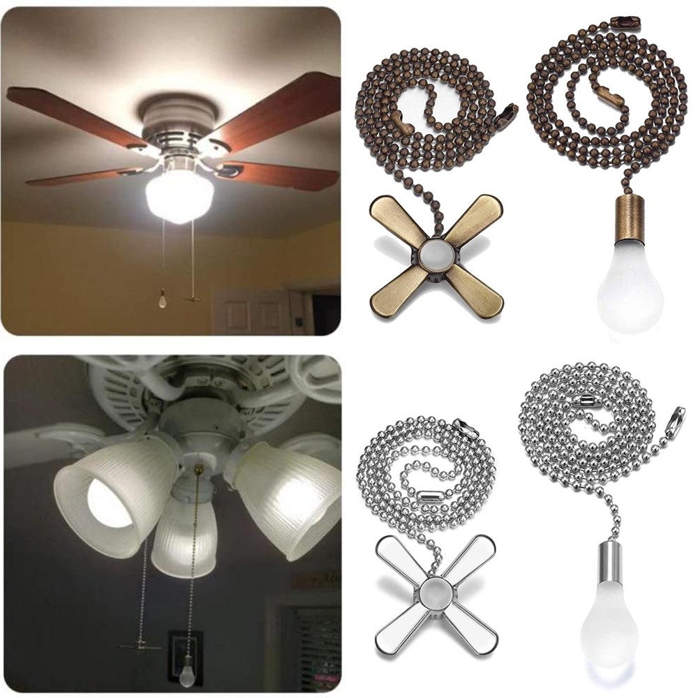 [DOLLDOLL-VN]Pendant Chain Lamp Beaded 12" Ball 12Inch Pulls Set Decor Metal 30CM Extension