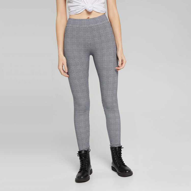 Ngoại Thương Nữ jay jay jays Giữa Eo Độ Đàn Hồi Cao Mềm Mại Tinh Tế Thoải Mái Nhỏ Houndstooth Kẻ Sọc