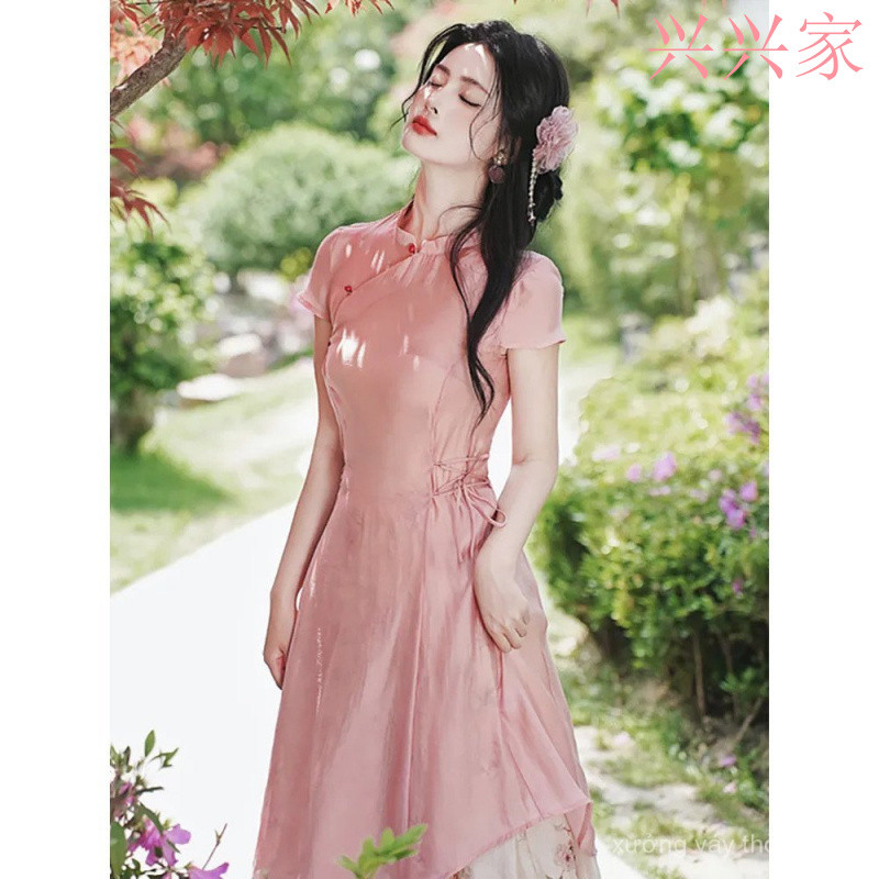 Xx · Loss Clearance Quick Come Retro Art Phong cách Trung Quốc Bộ đồ bé gái Váy mới Phong cách Trung