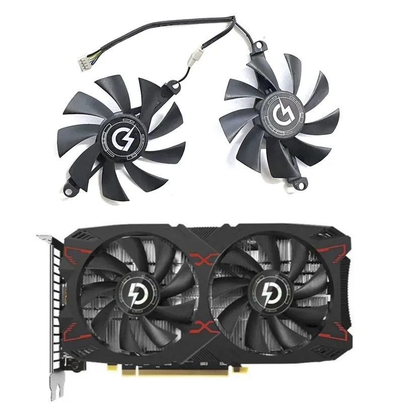 * 85MM 4PIN Mới RX 5500XT Quạt GPU thích hợp cho Pan Lei RX 5500XT RX 580 8G 2048SP RX550 card đồ họ