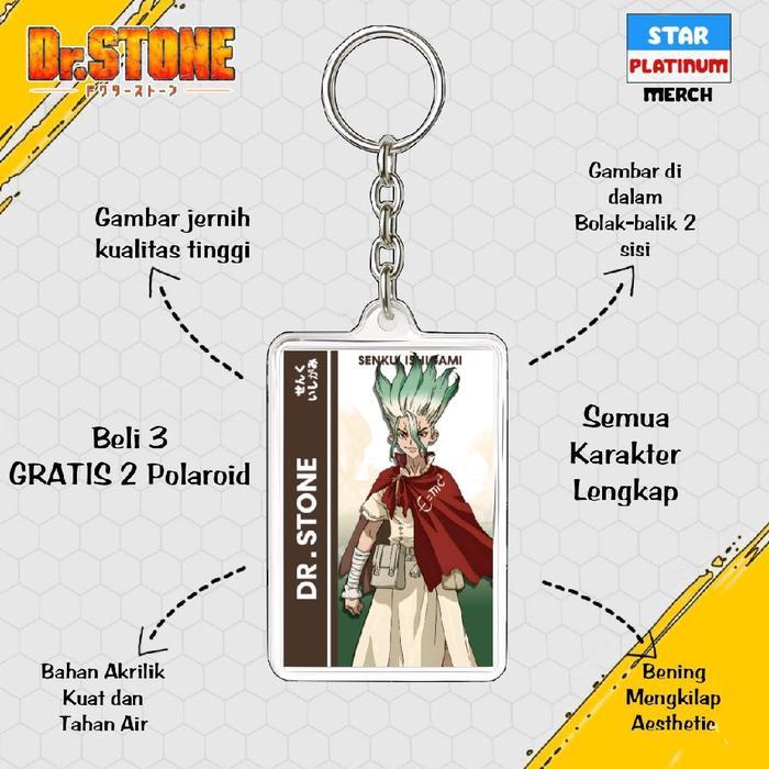 Móc khóa DR Stone-Móc khóa DR Stone-Anime ganci-Móc khóa hyoga-yuzurha-Chelsea-Joel-kirigame-senku i