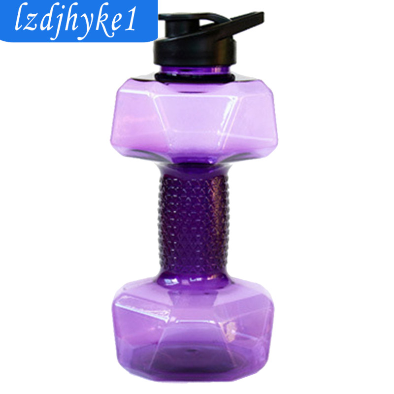 Di Động Dumbell Dung Tích Lớn Chai Uống Dumbell Hình Dạng Chai Nước Barbell Turnhalle Tập Thể Dục Th
