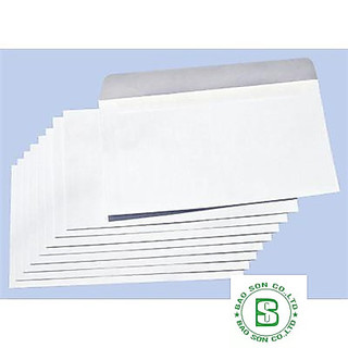 Bao thư trắng 12x18 có keo xấp 100 cái, phong bì 12x18cm
