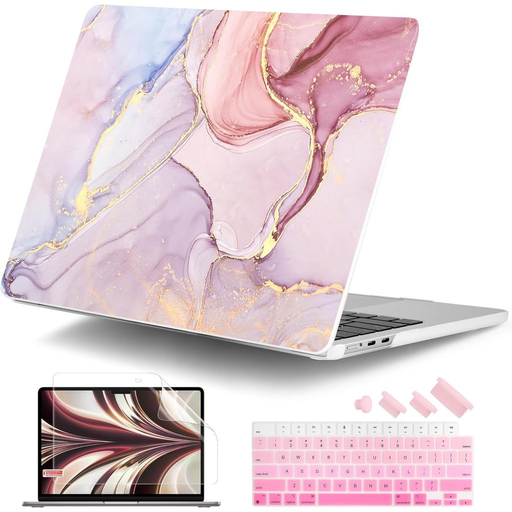 DONGKE cho MacBook Air 13 Inch Case M5 2026 M4 2025 M3 M2 2024-2022 A3449 A3240 A3113 A2681, Vỏ cứng