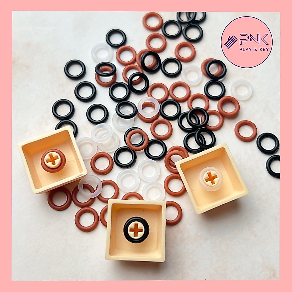 Vòng chữ O cho vòng chữ O Keycap Mod Cao su silicon (50 Cái / gói) Oring