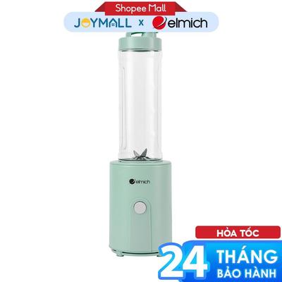 Máy Xay Sinh Tố Mini Elmich BLE9244 600ml 300W, Hàng Chính Hãng, Nhỏ Gọn, Cối Nhựa PCTG - JoyMall