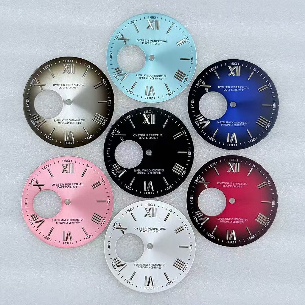[Phụ kiện mặt số 5] Log New Style Dial 31mm Họa tiết mặt trời Nhân vật La Mã được sửa đổi Nhân vật t