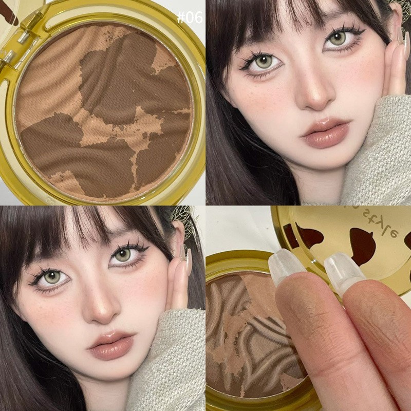 má hồng phấn má hồng Amber Contouring Blush Cream Độ bão hòa thấp Caramel Trà sữa Màu phô mai Hoa hồ