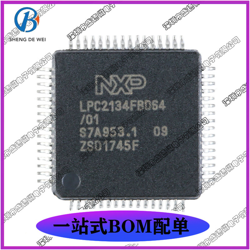 Bộ vi điều khiển LPC2134FBD64 / 01, 15 hoàn toàn mới LQFP64 60 MHz 32 Bit