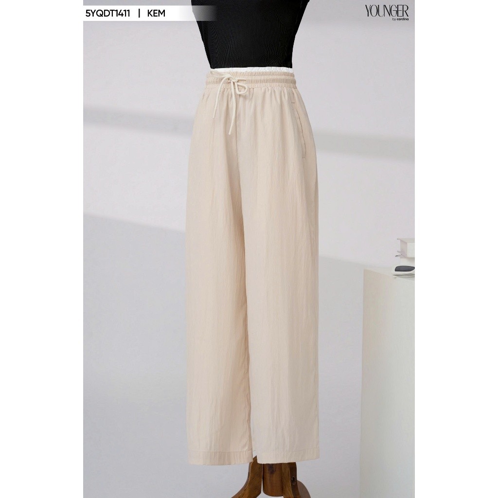 5YQDT14 Quần dài nữ YOUNGER BY CARDINA vải thô gió dáng suông