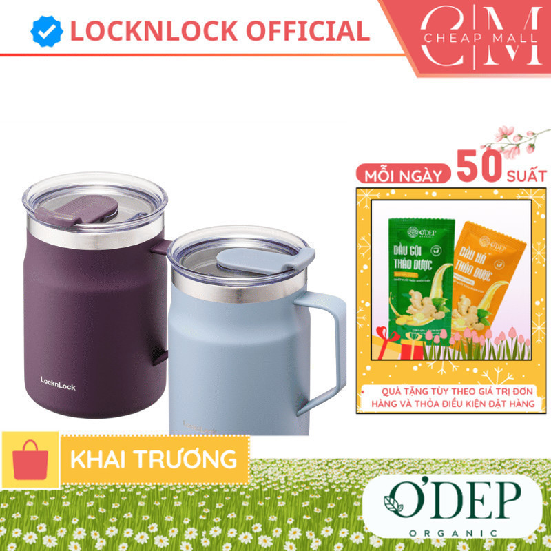 Cốc giữ nhiệt 475ml LocknLock Chính hãng Metro Table Mug LHC4219SBLU - CHEAP CHL
