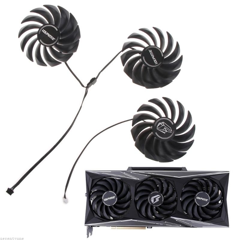 Seve Card Đồ Họa Quạt Làm Mát Cho Nhiều Màu Sắc RTX3090Ti Vulcan 3080Ti 3070Ti 4Pin 12V