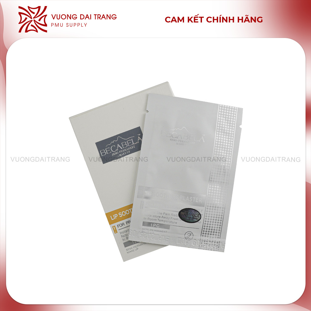 Mặt Nạ Môi Becabela  Ủ Trước phun xăm 12 Miếng   – Dcpx Vương Đài Trang chính hãng