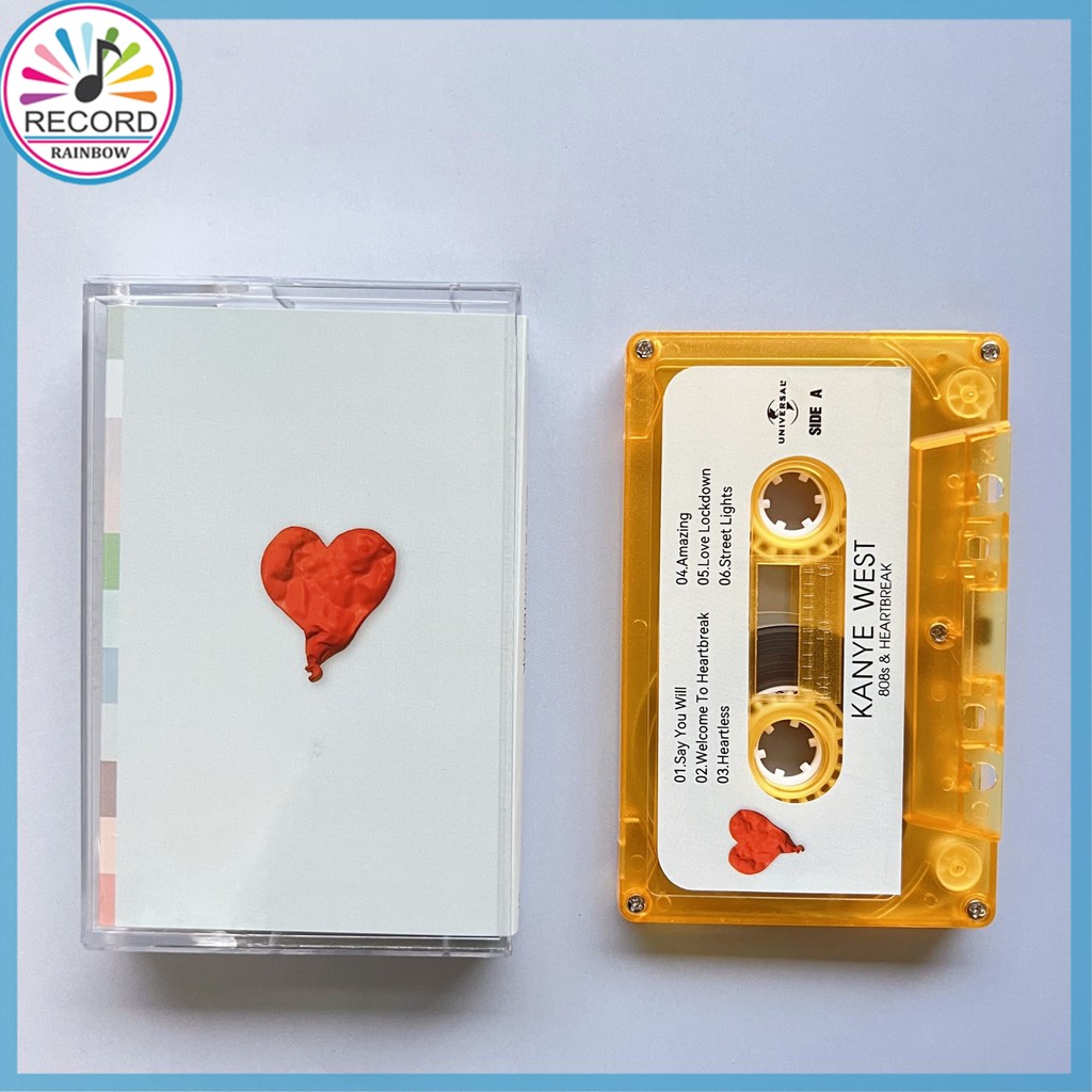 Kanye West 808s Heartbreak Băng Cassette Tape Brand New [Sealed] Original VNCT