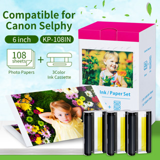 [KP-108IN] Bộ Giấy Ảnh Cassette Mực Tương Thích Cho Máy In Ảnh Canon Selphy CP910 KP-36IN