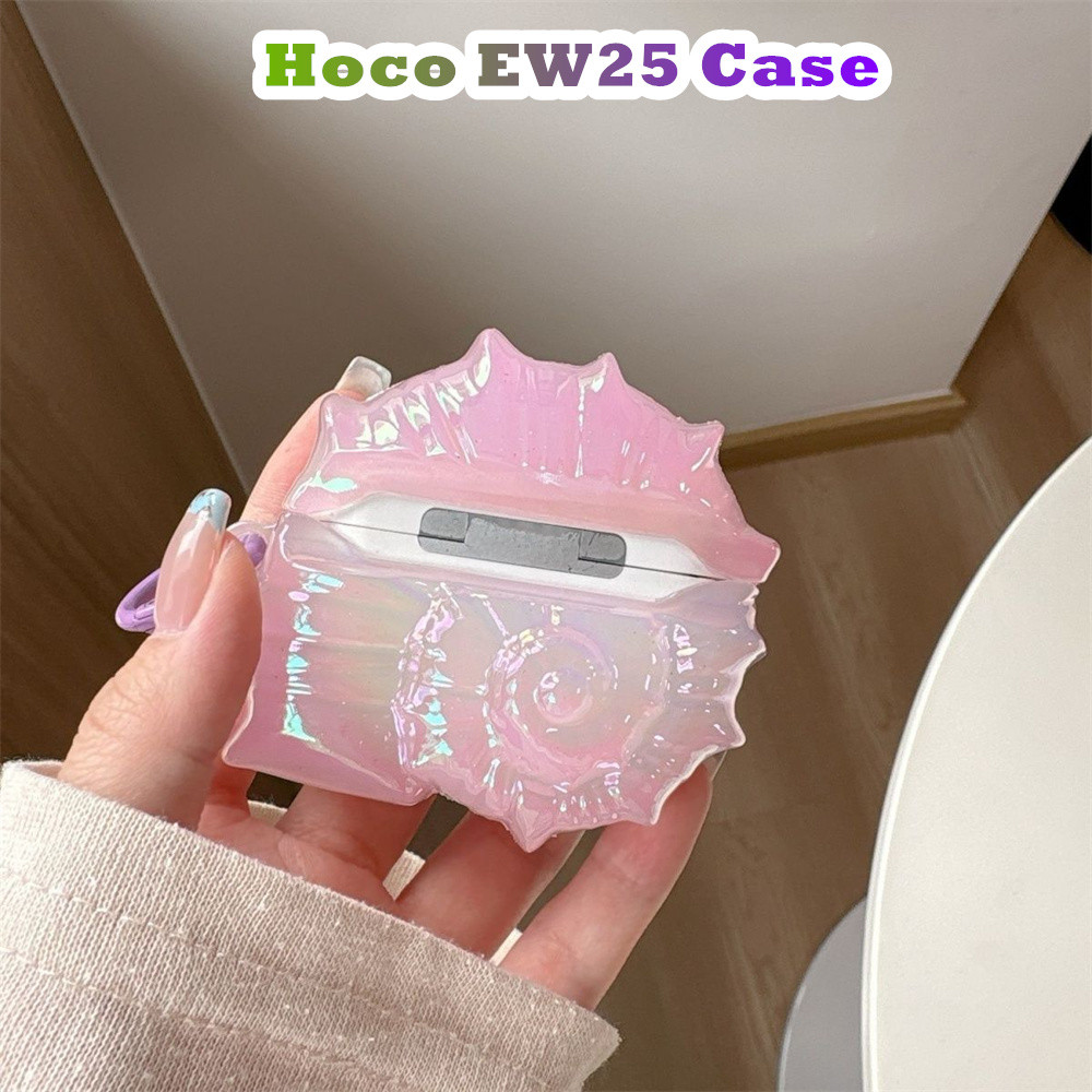 [Cửa hàng chính hãng] Dành cho vỏ Hoco EW25 Vỏ tai nghe silicon mềm Vỏ sò màu trơn NO.2