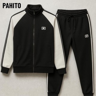  Bộ quần áo thu đông nam dài tay PAHITO thêu chữ G phối viền chất poly dày dặn siêu đẹp MENSWEAR DB6 
