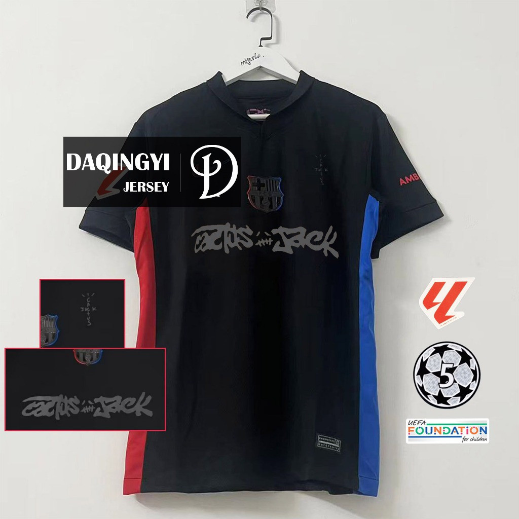 Áo bóng đá Barça x Travis Scott La Liga, Size S-4XL