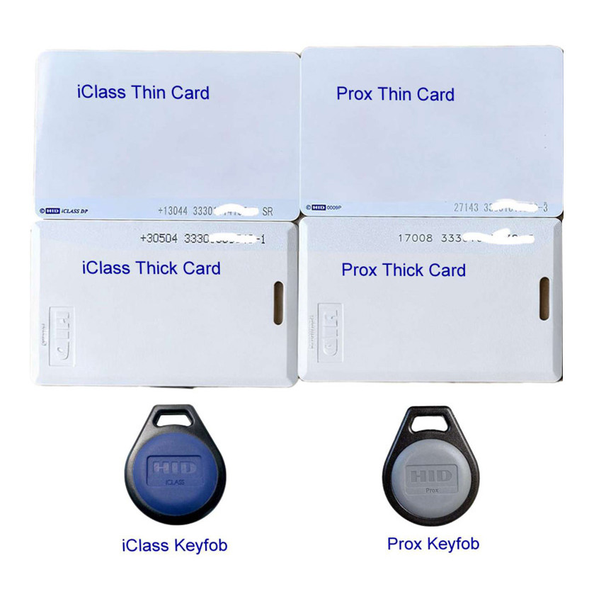 Thẻ HID Từ Hoa Kỳ Tần Số Thấp Và iCLASS Seos Prox Cao Cả Hai Thẻ Móc Khóa Dày Và Nhập Khẩu Mỏng.