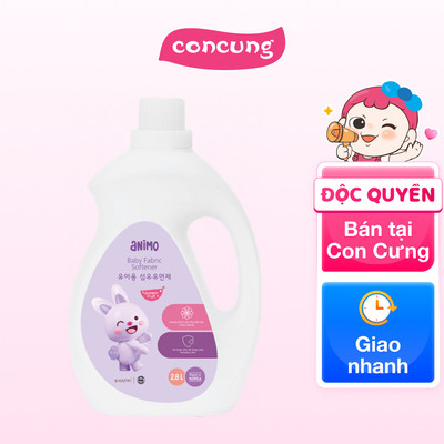 Nước xả cho bé Animo hương  trái cây mùa hè chai 2,8L