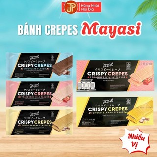 Bánh Crepes Mayasi 75g  – Bánh Ngọt Nhiều Vị, Vỏ Giòn Nhân Ngon, Ăn Vặt Tiện Lợi Cho Trẻ Em Và Người Lớn