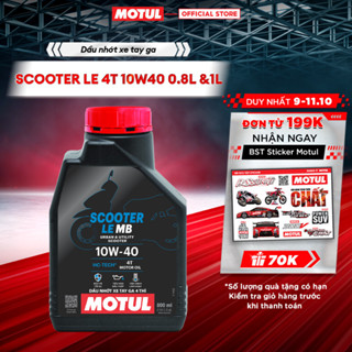 Dầu nhớt xe tay ga MOTUL SCOOTER LE 4T 10W40 0.8L & 1L