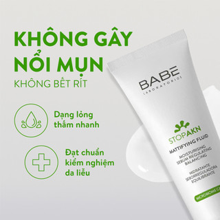 Kem Dưỡng BABE Stop AKN Mattifying Fluid 50ml