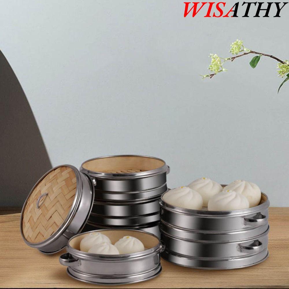 Máy hấp tre WISHY, Giỏ tre dệt, Dụng cụ thực phẩm gia dụng thủ công bằng rau củ