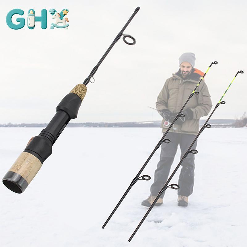 GHX 60cm 2 Đầu Cần Mùa Đông Băng Cần Câu Cực Carbon Cực Đá Cần Câu VN