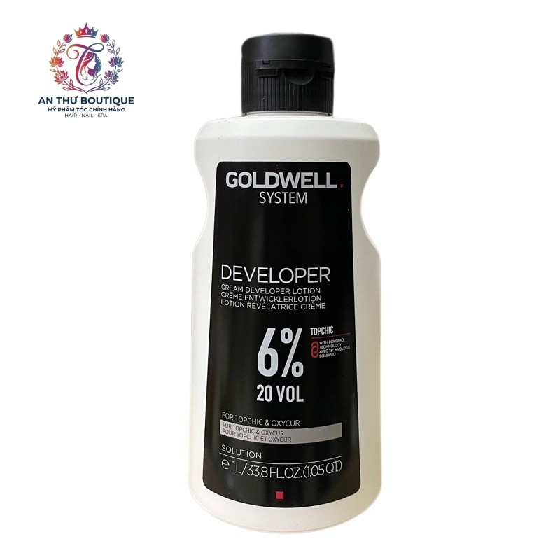 Dung môi pha màu nhuộm Oxy Goldwell Topchic (3%, 6%, 9%, 12% ) 1000ml .AT