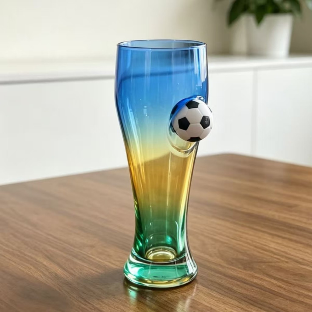 World Cup Chủ đề bóng đá Gradient Glass Beer Juice Cup Bar Craft Brew Bia Cup 2026 World Cup PCHH