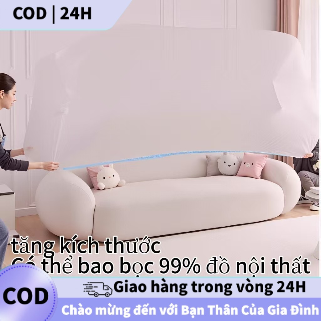 [COD] Vỏ bụi nội thất nhựa PE trong suốt, dễ quan sát, bảo vệ đồ đạc khỏi bụi sơn, vữa