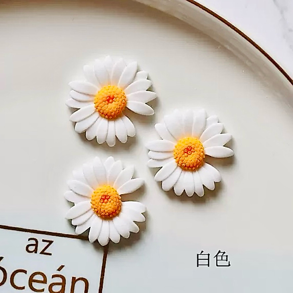 ( Mua từ 3sp để được giá tốt ) 1 Charm 3D nổi mẫu Hoa Cúc , Hoa hướng dương
