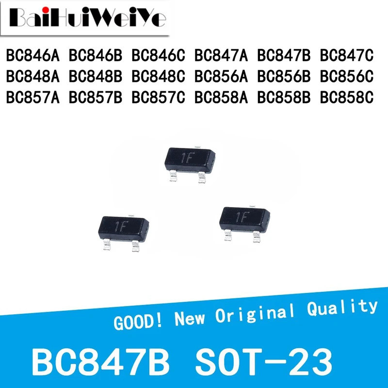 5 CHIẾC BC847B BC846A BC846B BC846C BC847A BC847C BC048A BC884B BC8848C BC856A BC856B BC856C BC857A 