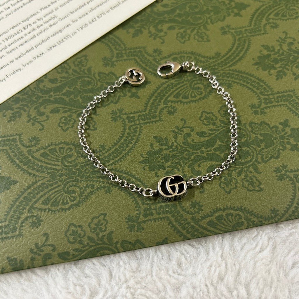 5IG5 GG Ancient Home  925Silver bracelet Textured bracelet Women's Fashionable Simple Versatile Brac