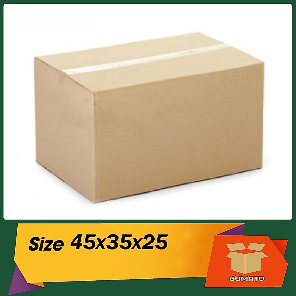 Size 45x35x25 cm, hộp giấy thùng carton gói hàng tại Gumato